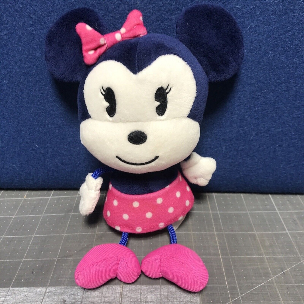 Hallmark Minnie Mouse 8" Plush Stuffed Animal Disney Blue Pink